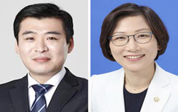 서울시의회 환경수자원위원회 송정빈(왼쪽), 송명화 부위원장