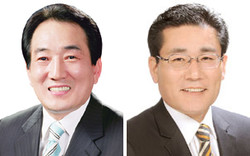 박인섭(왼쪽), 김형대 송파구의원
