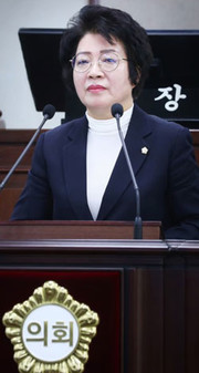 장종례 송파구의원이 5분자유발언을 하고 있다.